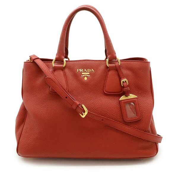 Prada Leather VIT.DAINO Tote Bag - Picture 1 of 9